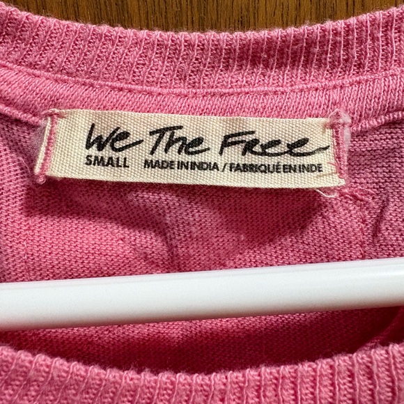 Free People We The Free Horsin' Around Tee in Pink Combo Butterfly - Picture 4 of 4